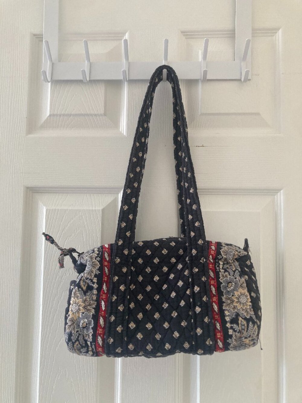 Vera Bradley Vintage Y2K Retired Classic Black Pattern 100 Handbag
